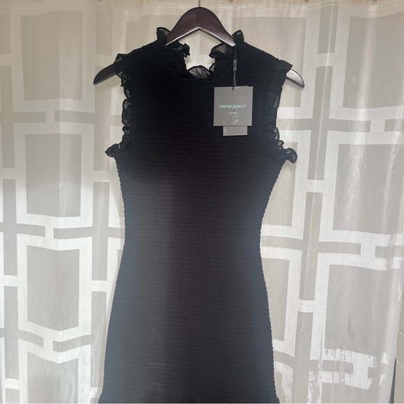 NWT Cynthia Rowley smocked ruffle dress - Picture 4 of 9
